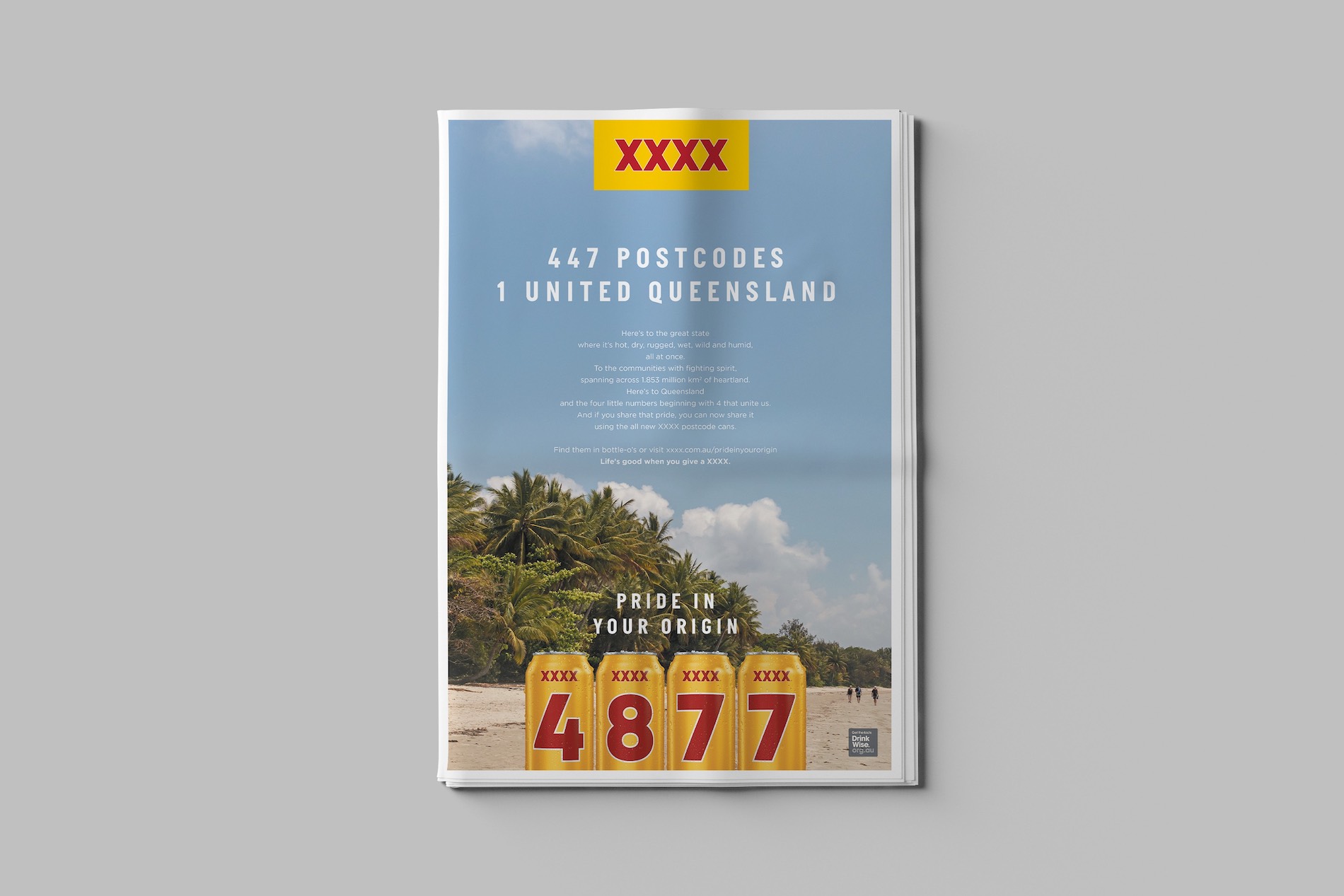 XXXX celebrates Queenslanders’ Pride in their Origin in latest campaign via Thinkerbell