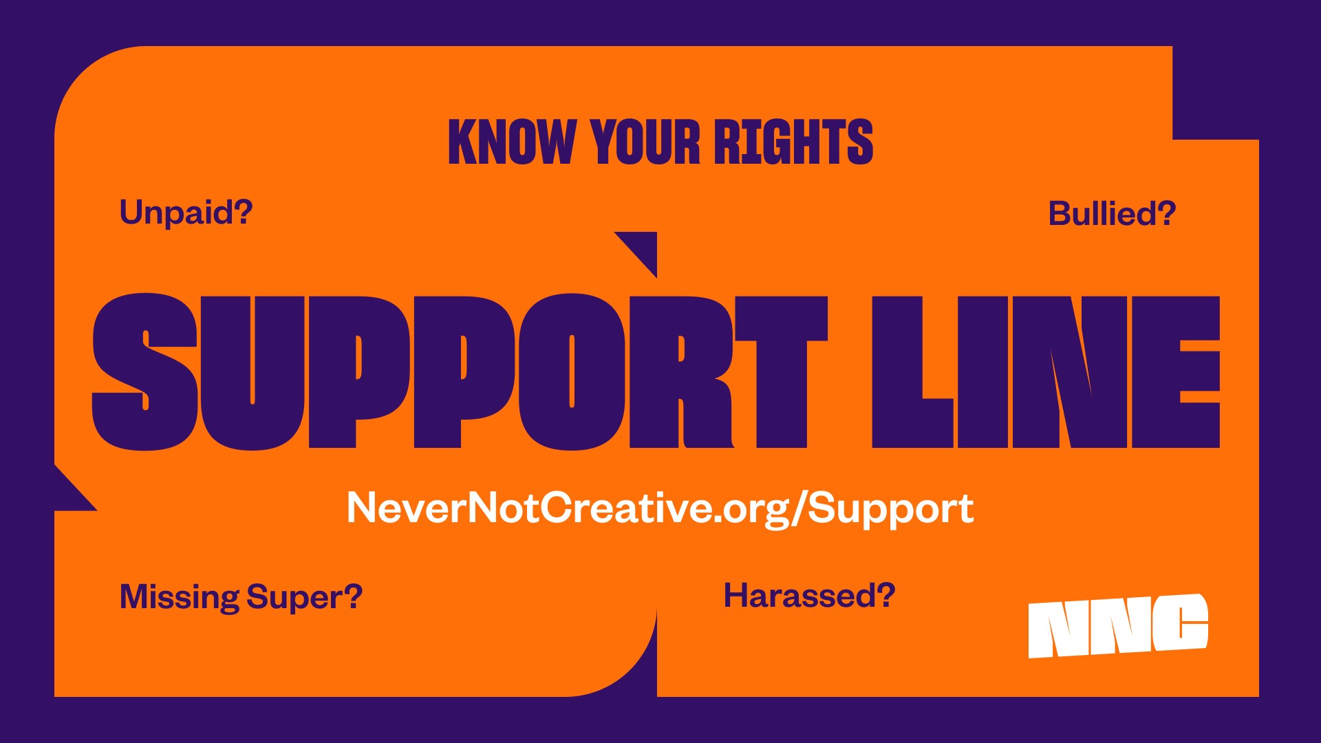 Never Not Creative launches Creative Industry Support Line for free legal advice